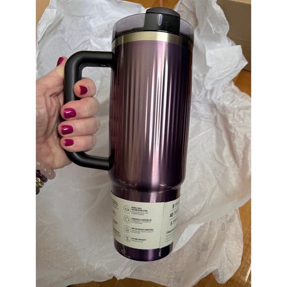 Stanley H2O quencher 30 oz fluted Tumblr in Wisteria Shine New in box